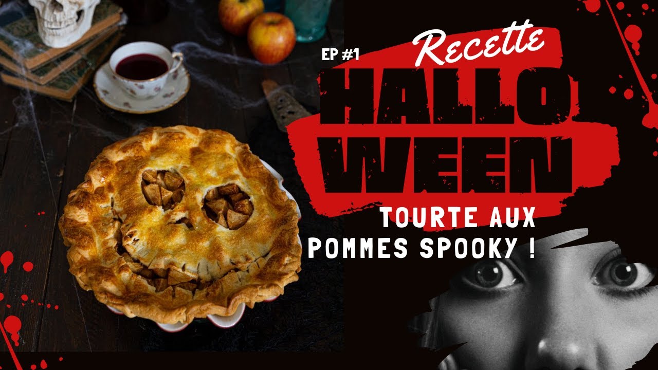 Tourte aux pommes spooky pour Halloween!