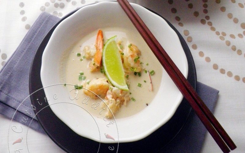 Wok De Crevettes Au Lait De Coco Green Curry Recette Asiatique