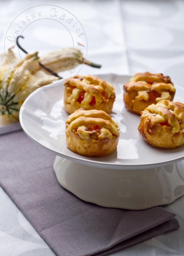 Mini Pumkin pie {Tartelettes gourmandes à la confiture de Potiron}