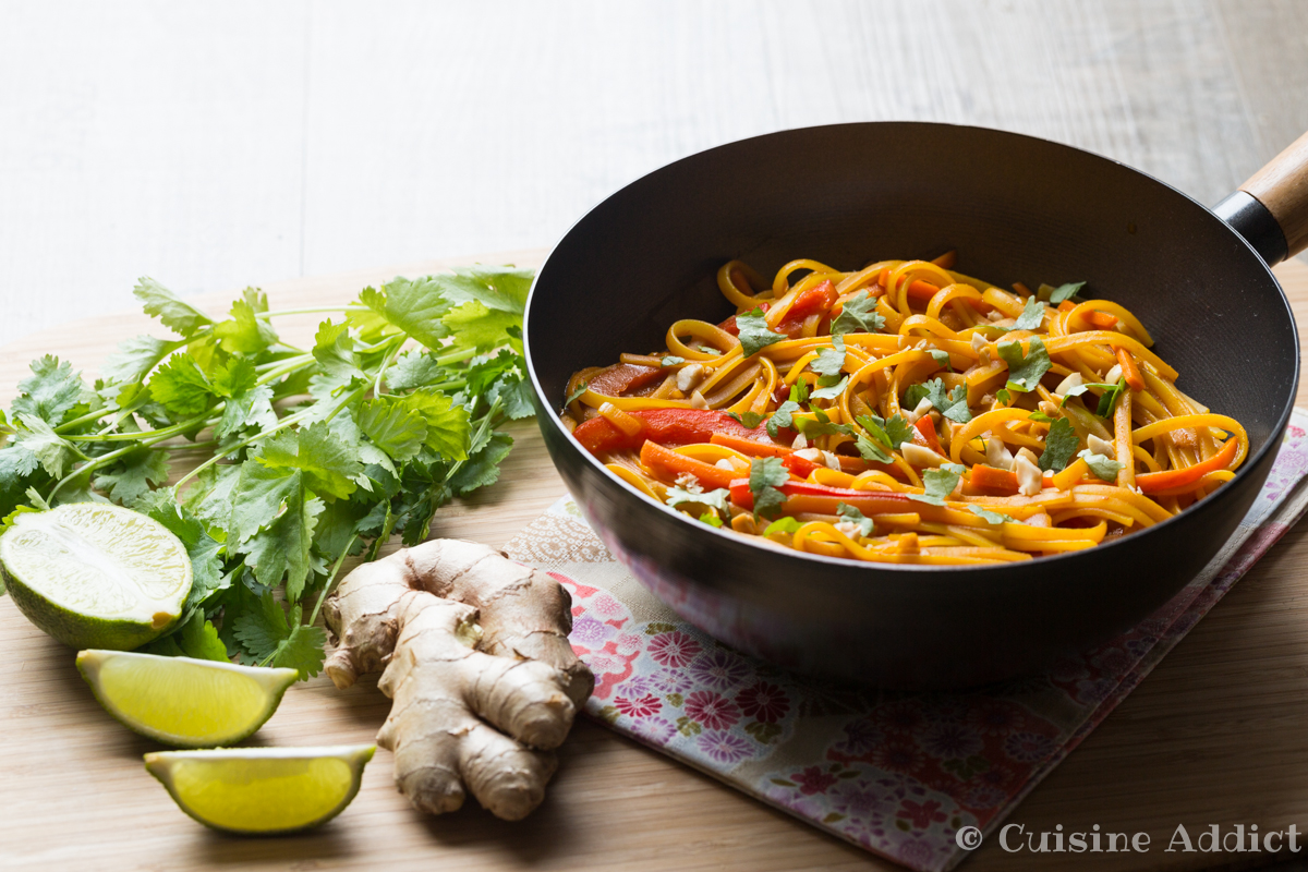 One pan pasta façon Thaï