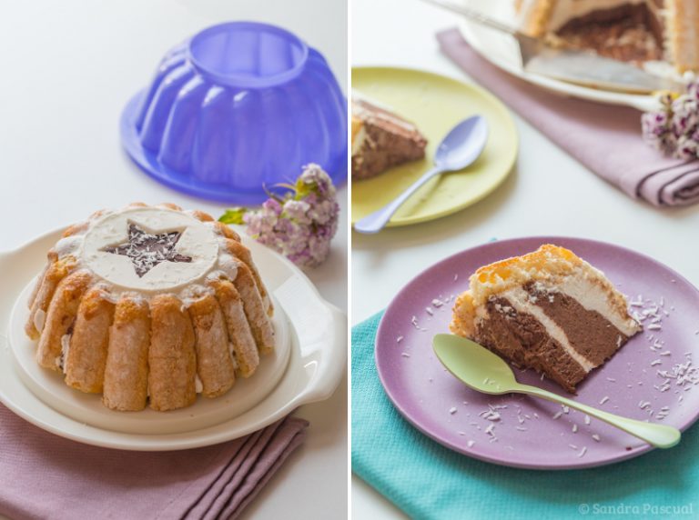 Charlotte noix de coco et chocolat - Recette d'entremet facile