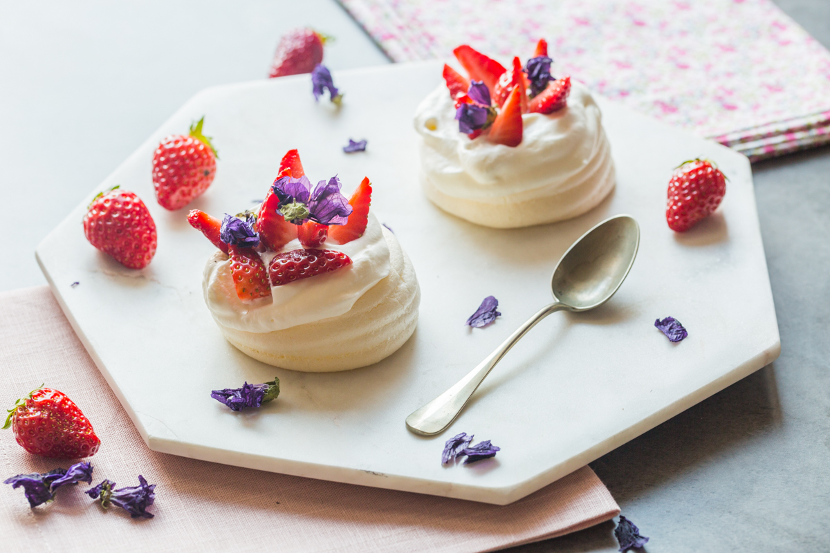 Pavlova aux fraises