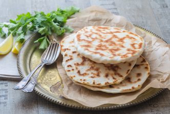 Naan indien au fromage