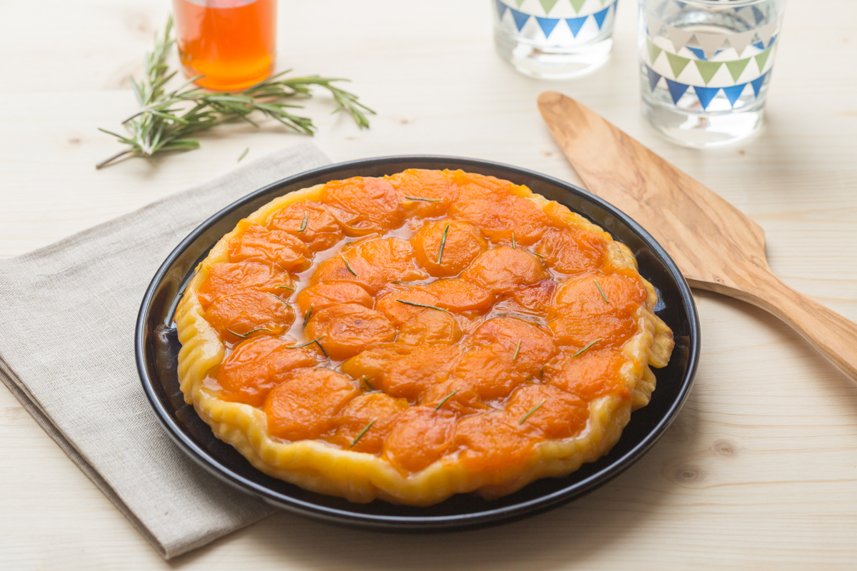 Tarte tatin Abricot, Romarin et Miel