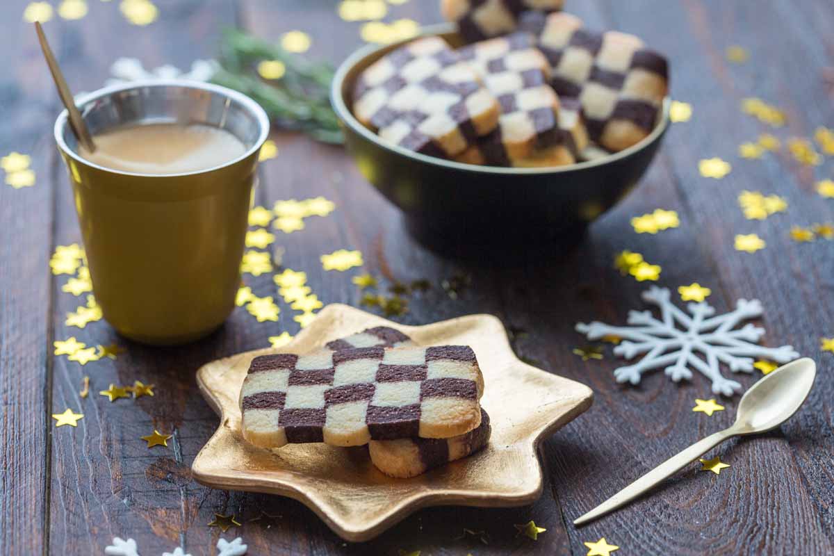 Bredele damiers vanille et cacao