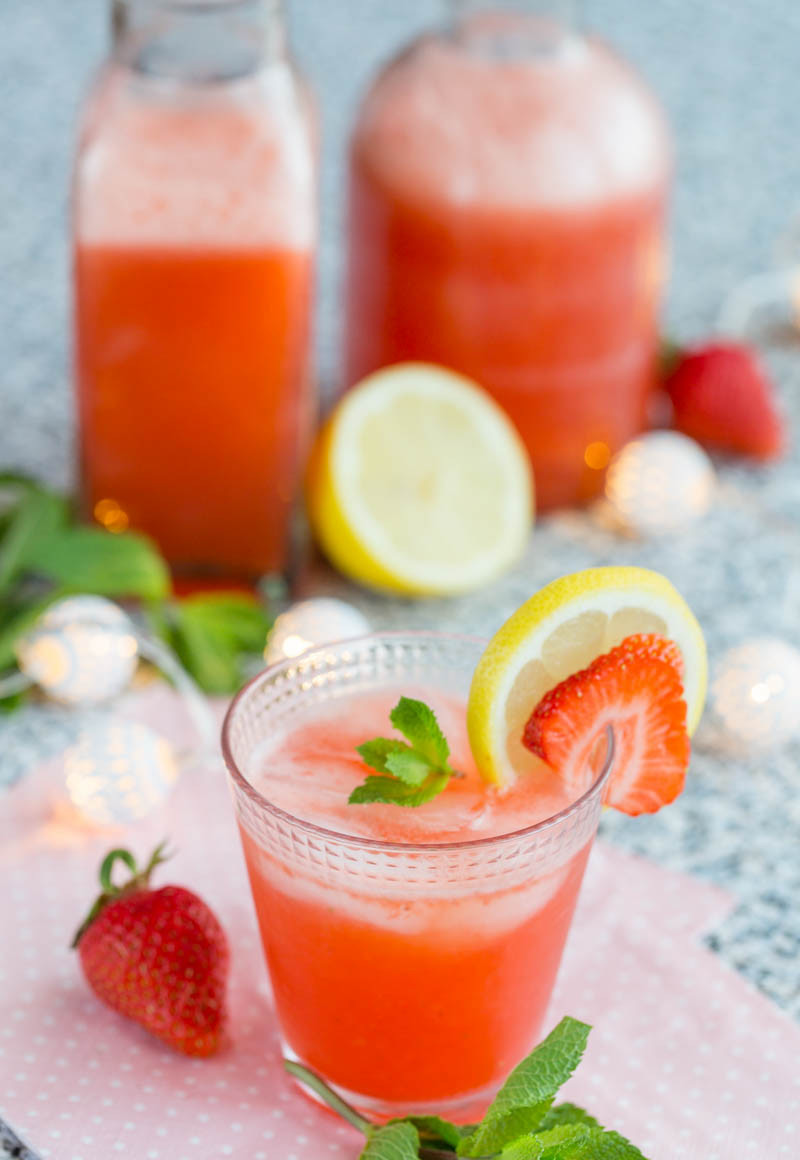 Limonade à la fraise