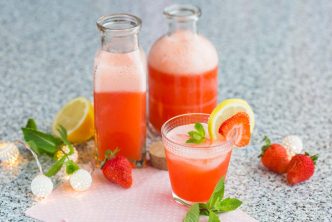 Recette de limonade à la fraise