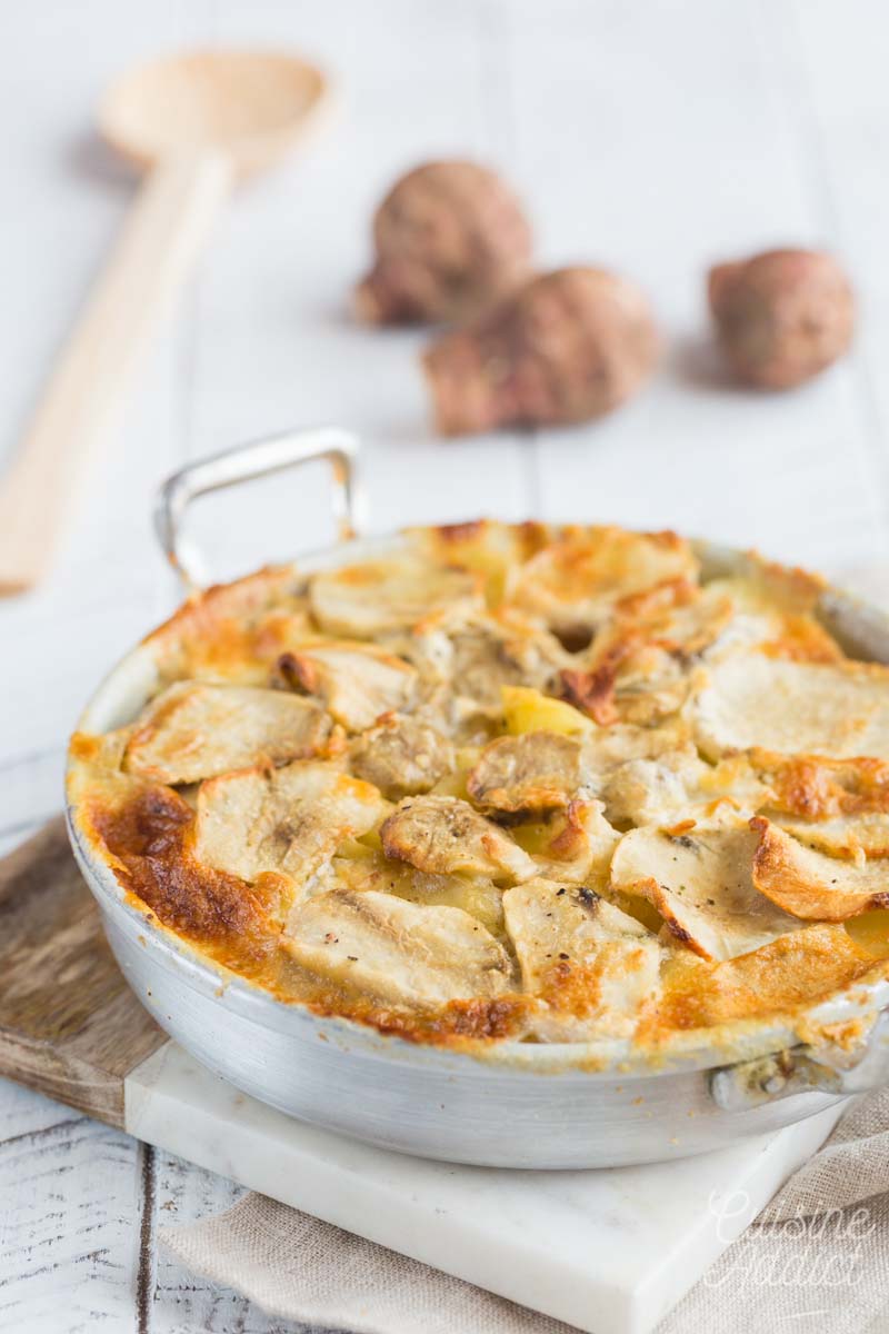 Gratin dauphinois aux topinambours