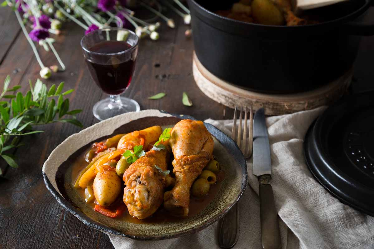 Recette de poulet aux poivrons