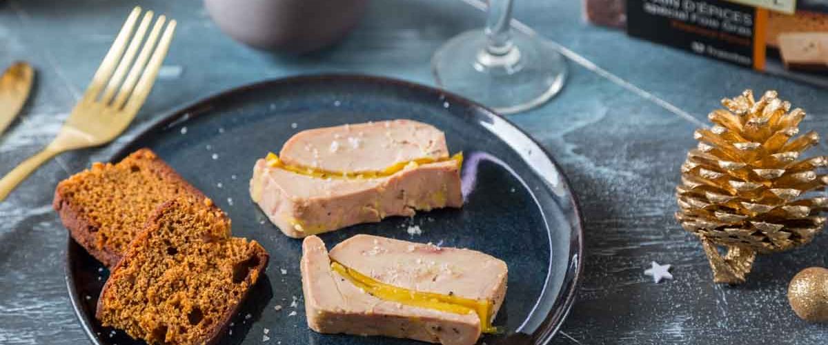 Terrine de foie gras à la mangue