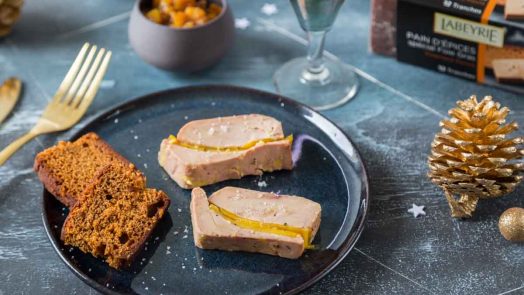 Terrine de foie gras à la mangue