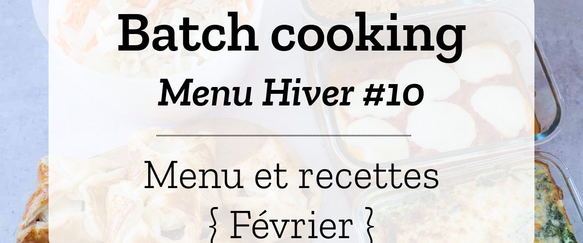 Batch cooking Hiver 10