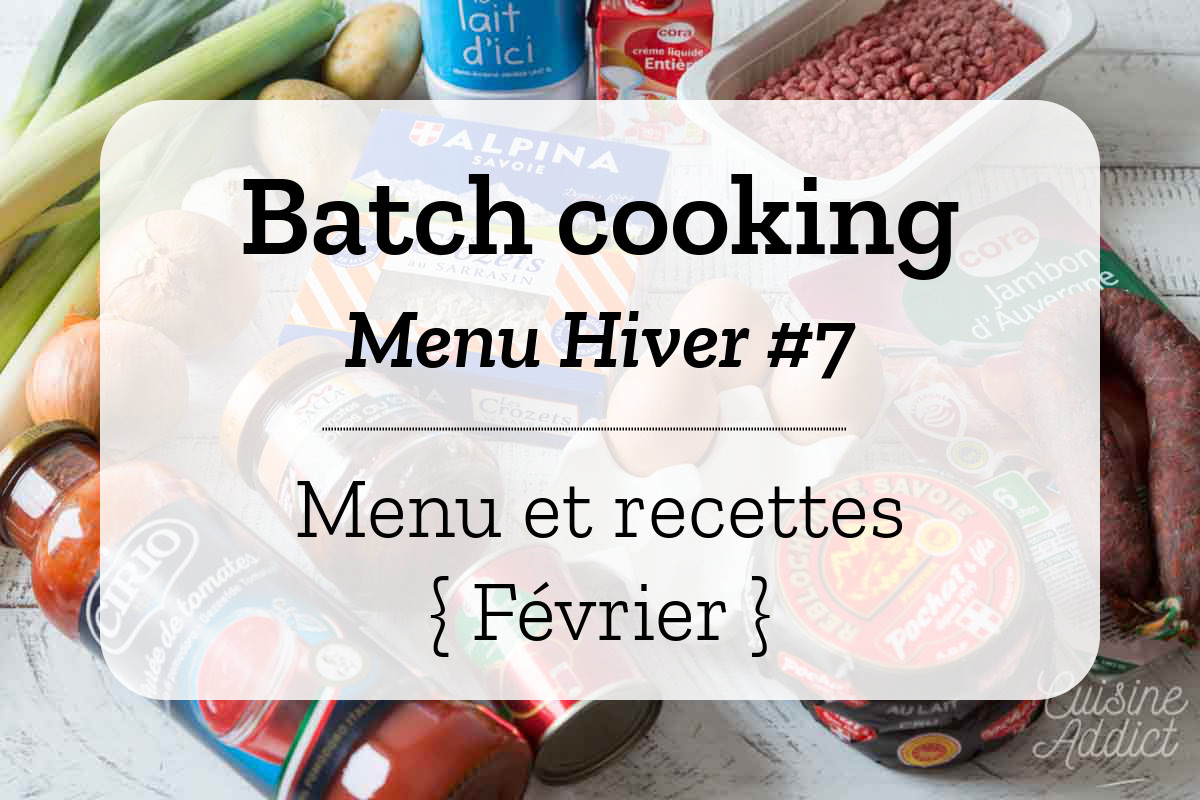 Batch cooking Hiver 7