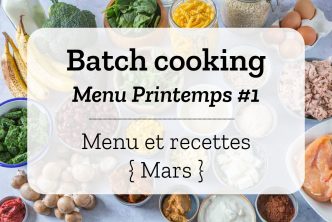 Batch cooking Printemps 1