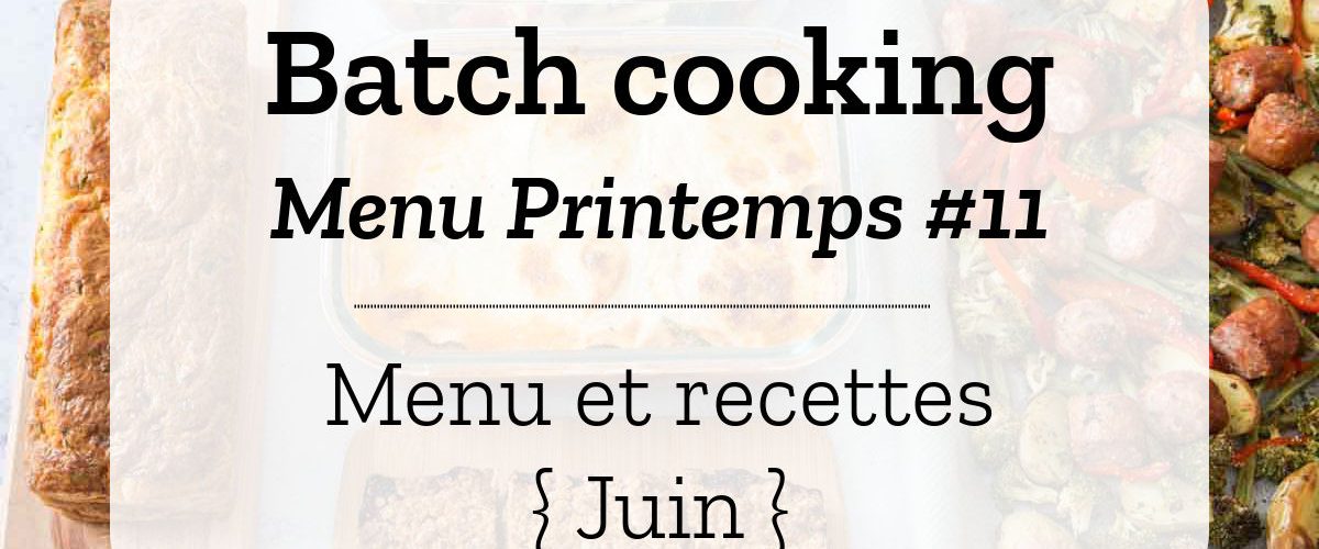 Batch cooking Printemps 11