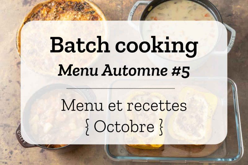 Batch cooking Automne 5