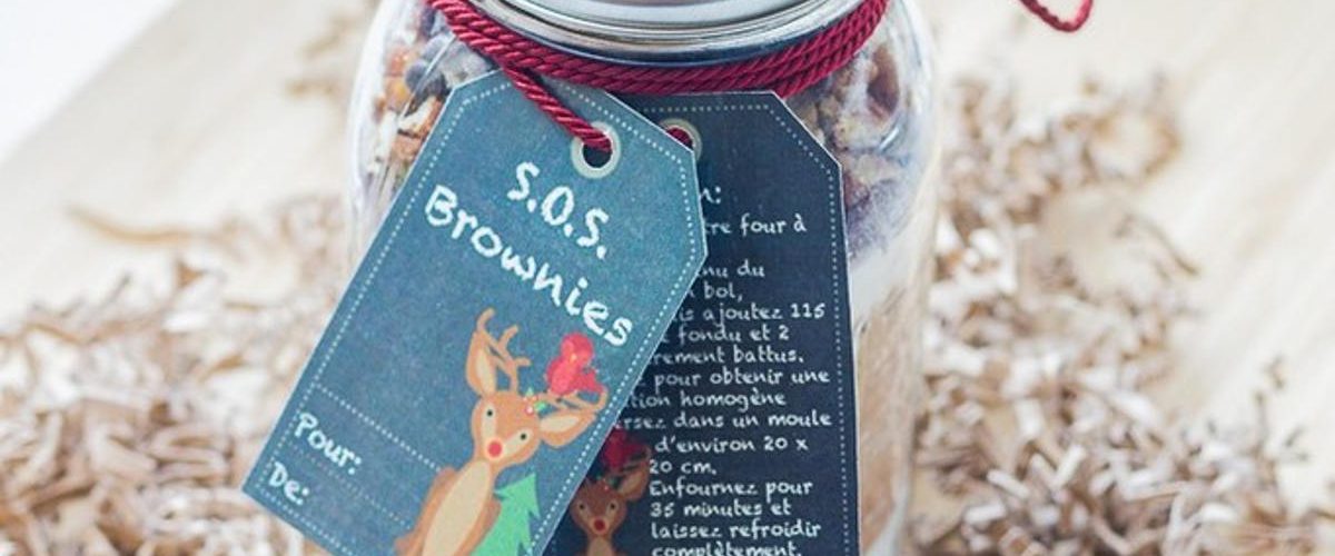 Cadeau Maîtresse de Noël Gourmand – Bocal SOS Brownie