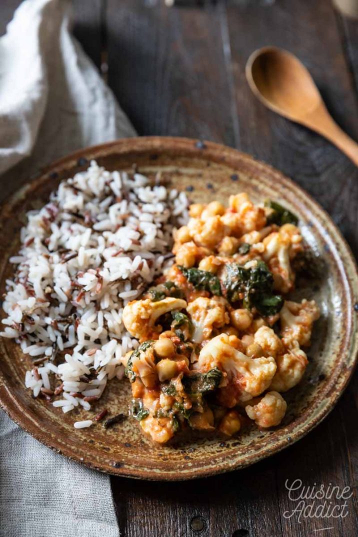 Curry De Chou-fleur Au Lait De Coco - Recette Végétarienne