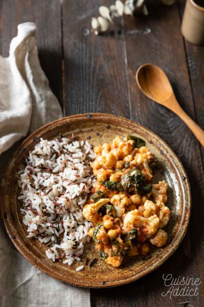 Curry De Chou-fleur Au Lait De Coco - Recette Végétarienne