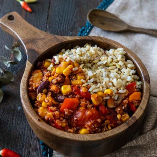 Chili sin carne - Recette végétarienne