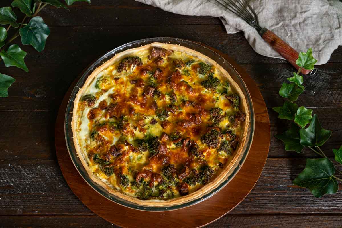 Recette de quiche au brocoli et tofu