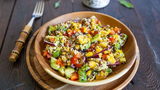 Recette de salade de quinoa à la mangue