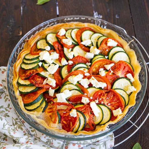 Tarte Aux Courgettes Tomates Et Feta Cuisine Addict