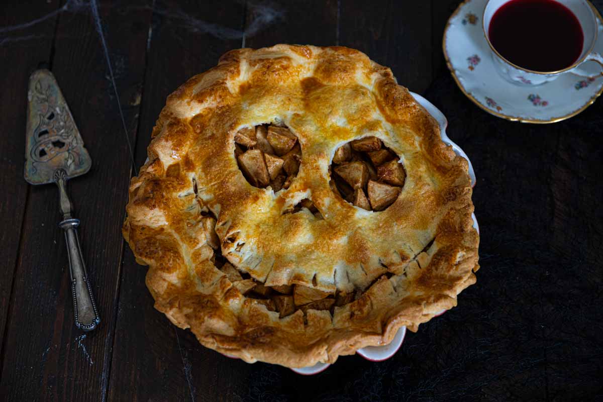 Recette de tourte aux pommes pour Halloween