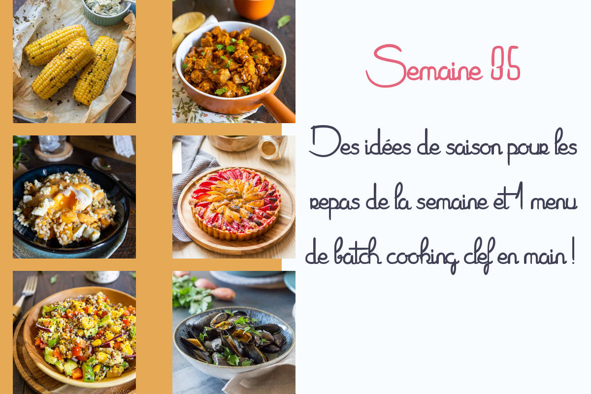 Menu pour la semaine 35 - Septembre 2021