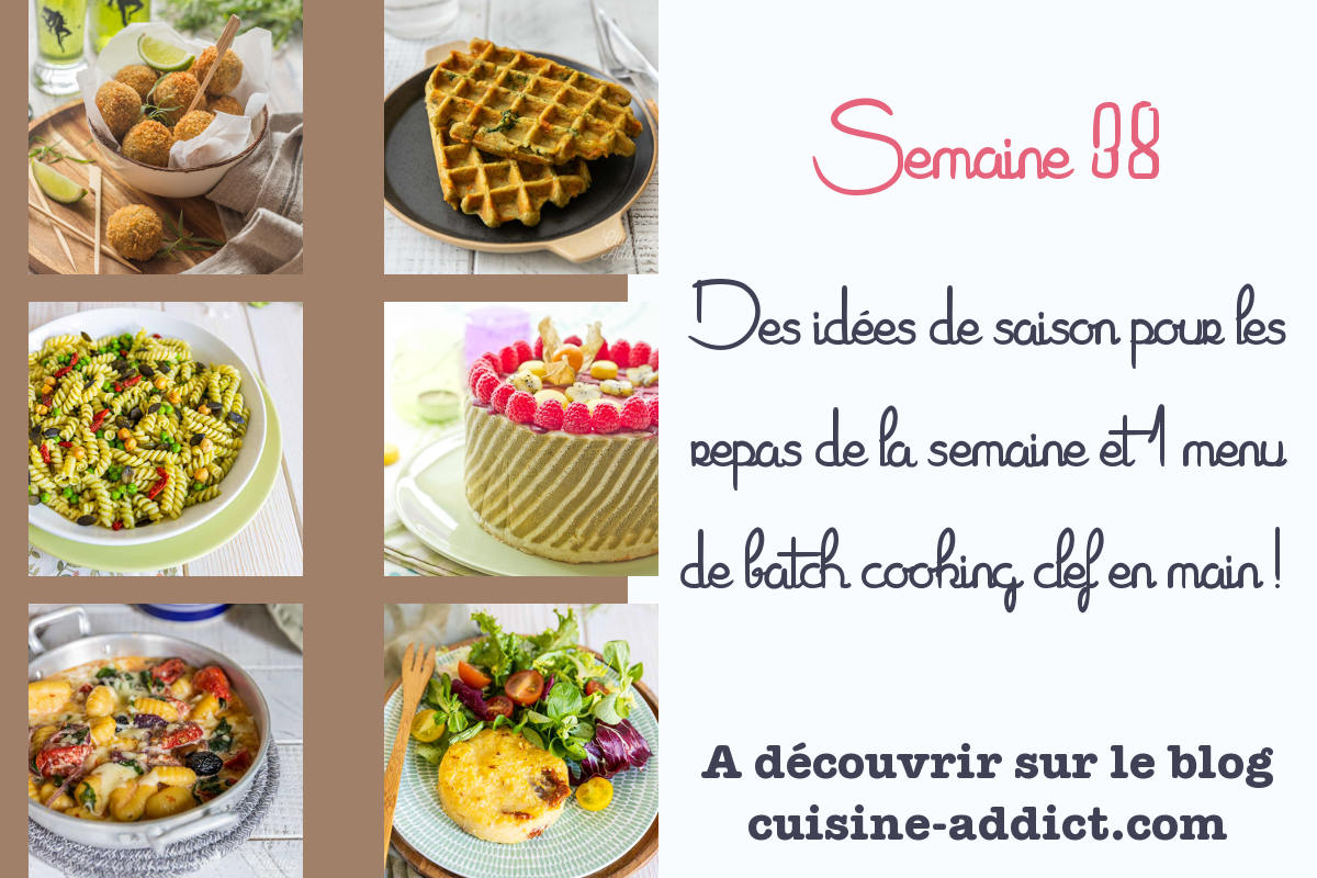 Menu pour la semaine 38 - Septembre 2021