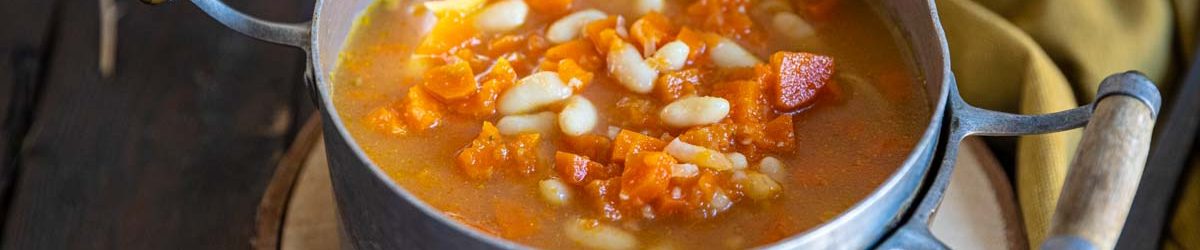 Recette de Soupe de Haricots blancs aux carottes