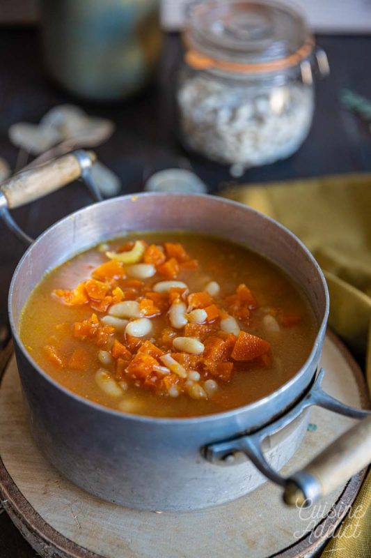 Soupe de Haricots blancs aux carottes