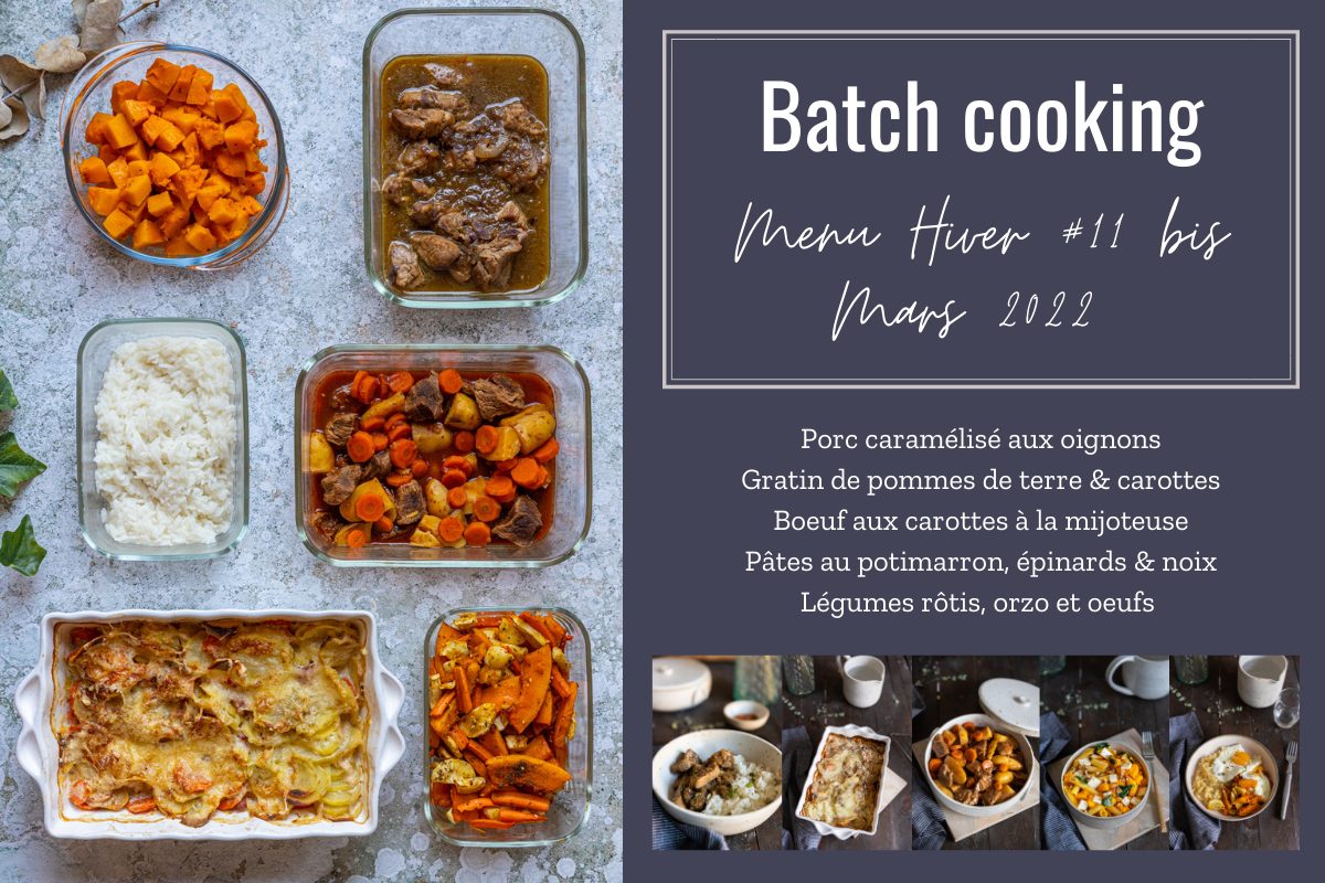 Batch cooking recettes d'hiver : les recettes réconfortantes
