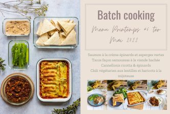 Batch cooking pour la semaine #18 – Mois de Mai