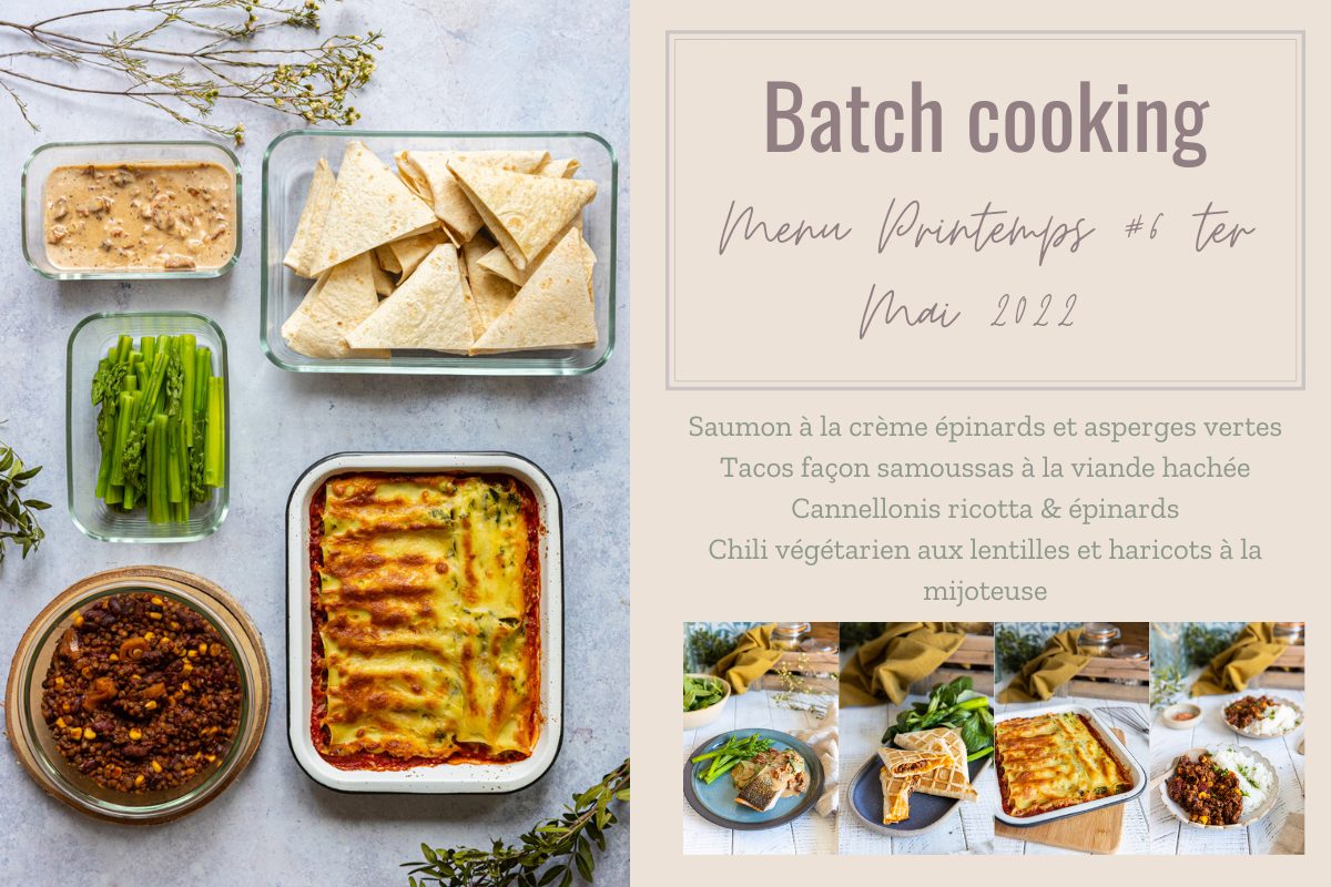 Batch cooking au Cookeo menu #3 du printemps - Cuisine Test