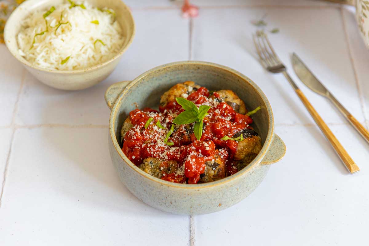 Recette de Boulettes d'aubergines à la parmigiana