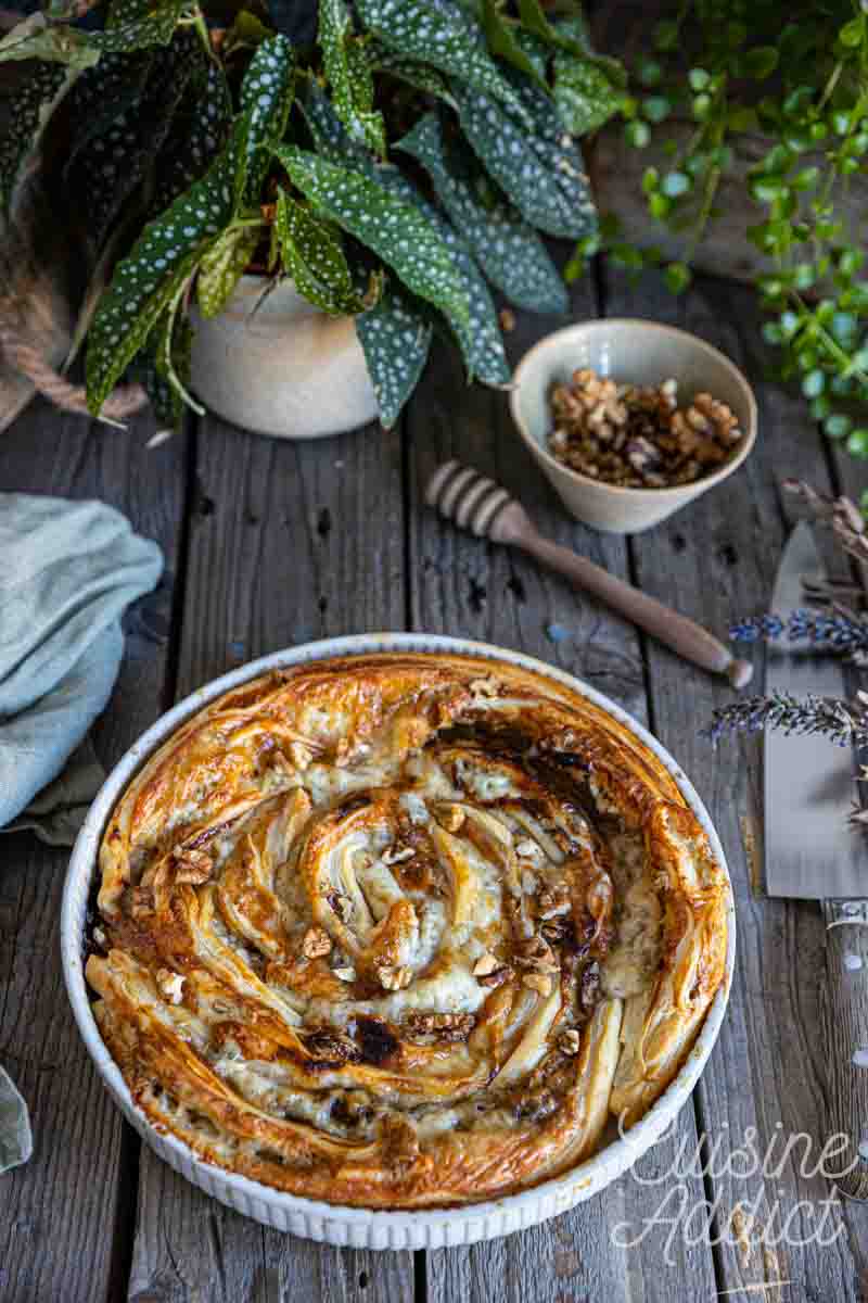 Spirale feuilletée au gorgonzola