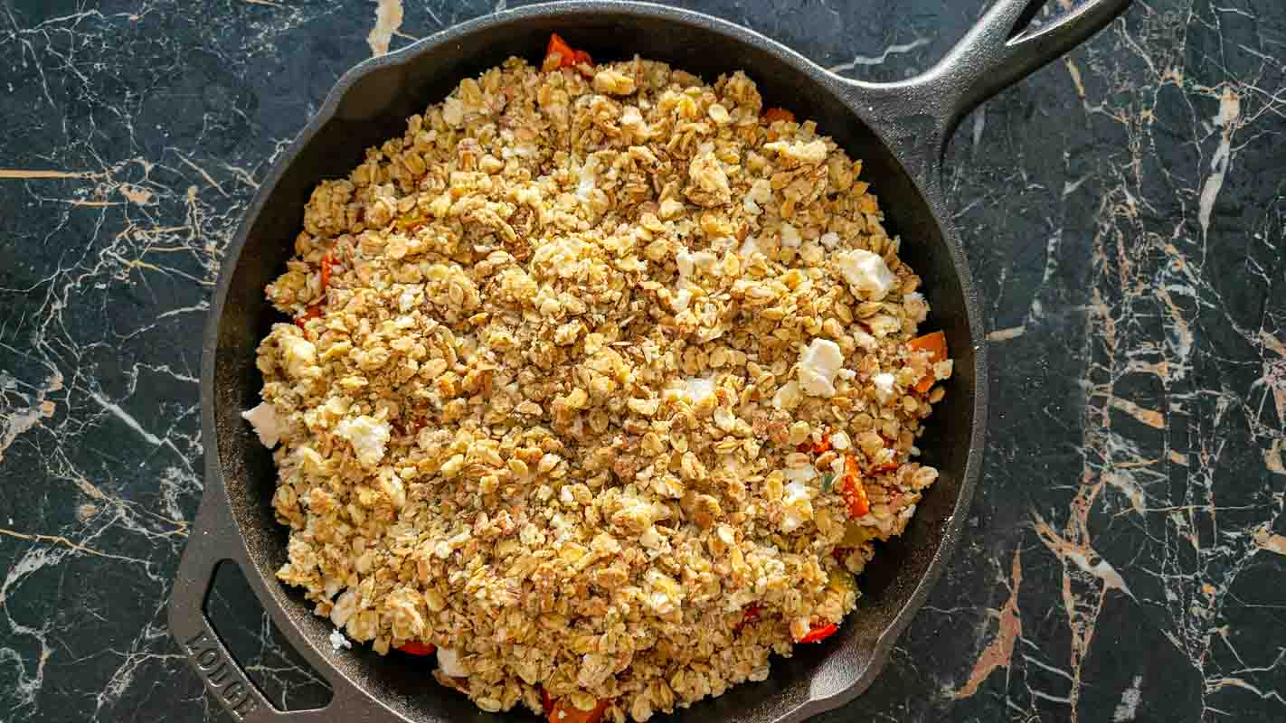 Recette de crumble de légumes d'hiver