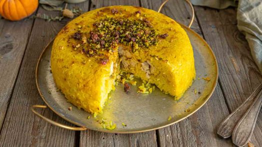 Recette de Riz à l’iranienne au poulet façon Tahchine