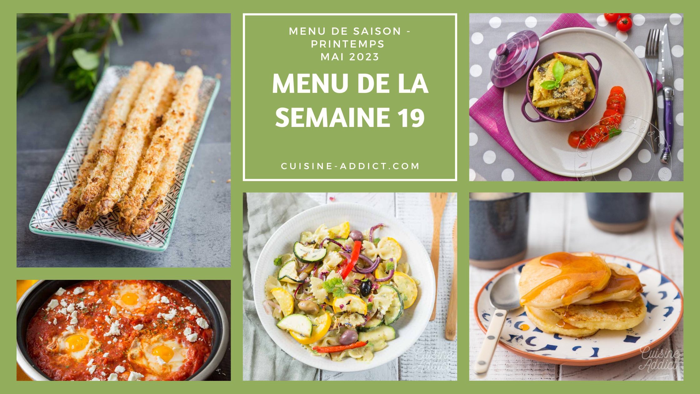 Menu de la semaine 19 - mai 2023