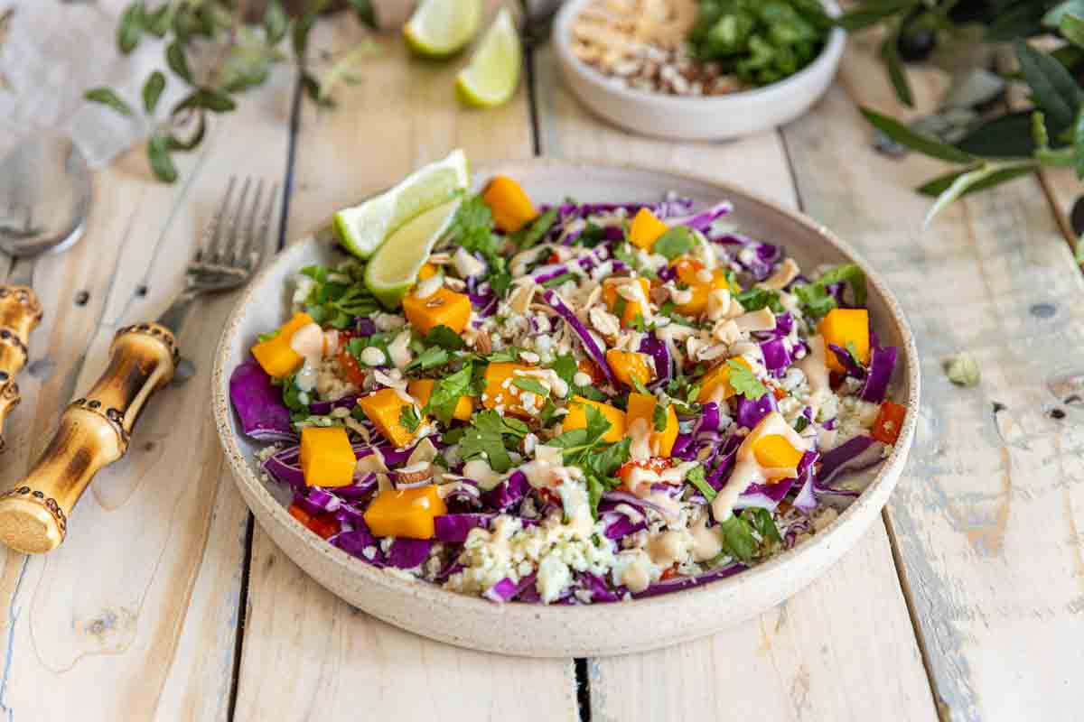 Recette de salade de chou-fleur thaï