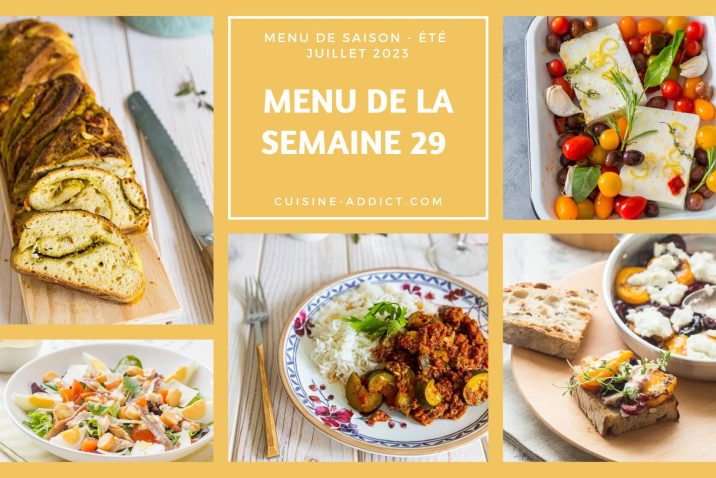 Menu De La Semaine - Cuisine Addict