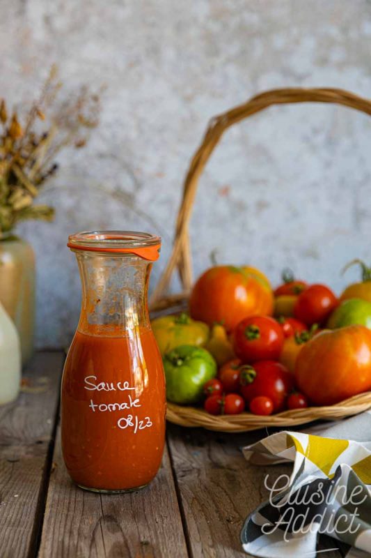 Sauce tomate maison en bocal