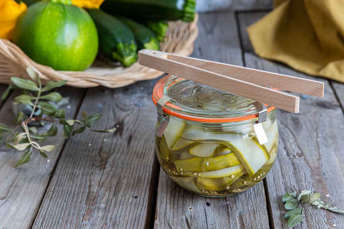 Recette de pickles de courgettes