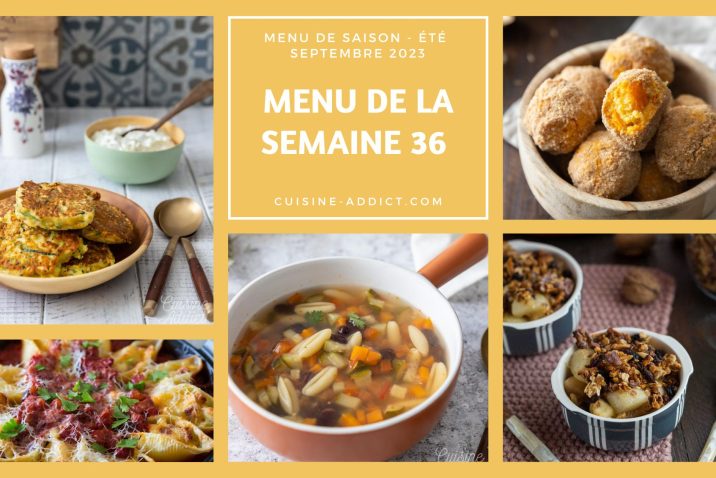 Menu De La Semaine - Cuisine Addict