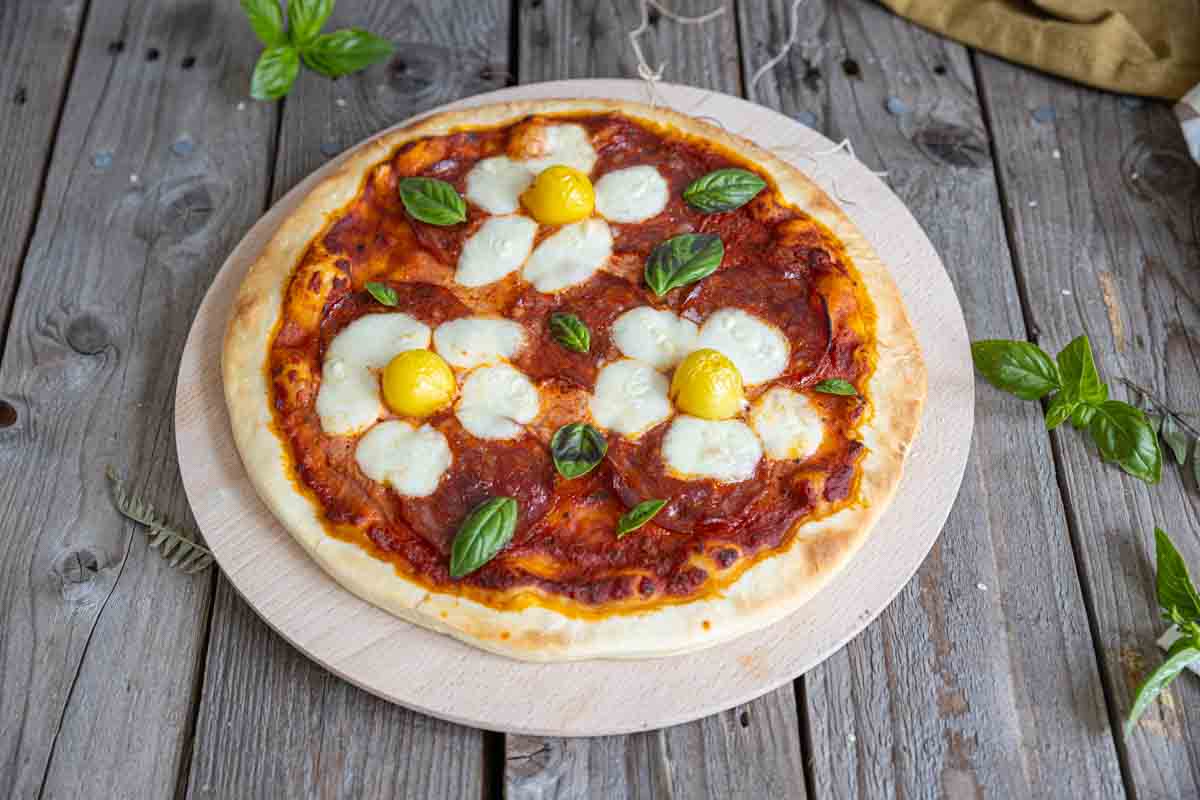 Recette de pizza fleur