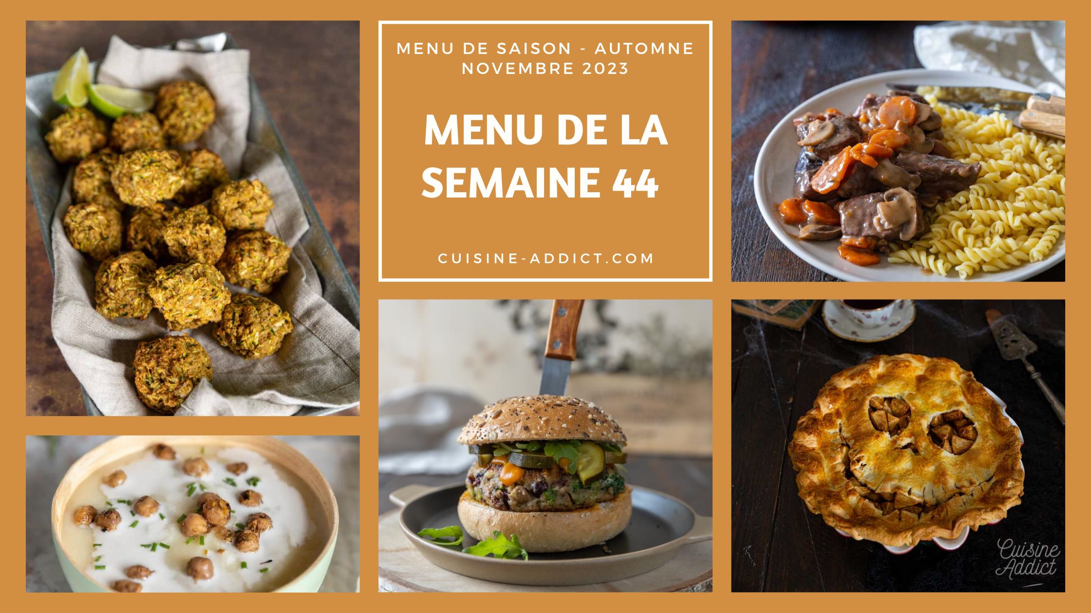 Menu de la semaine 44 - novembre 2023