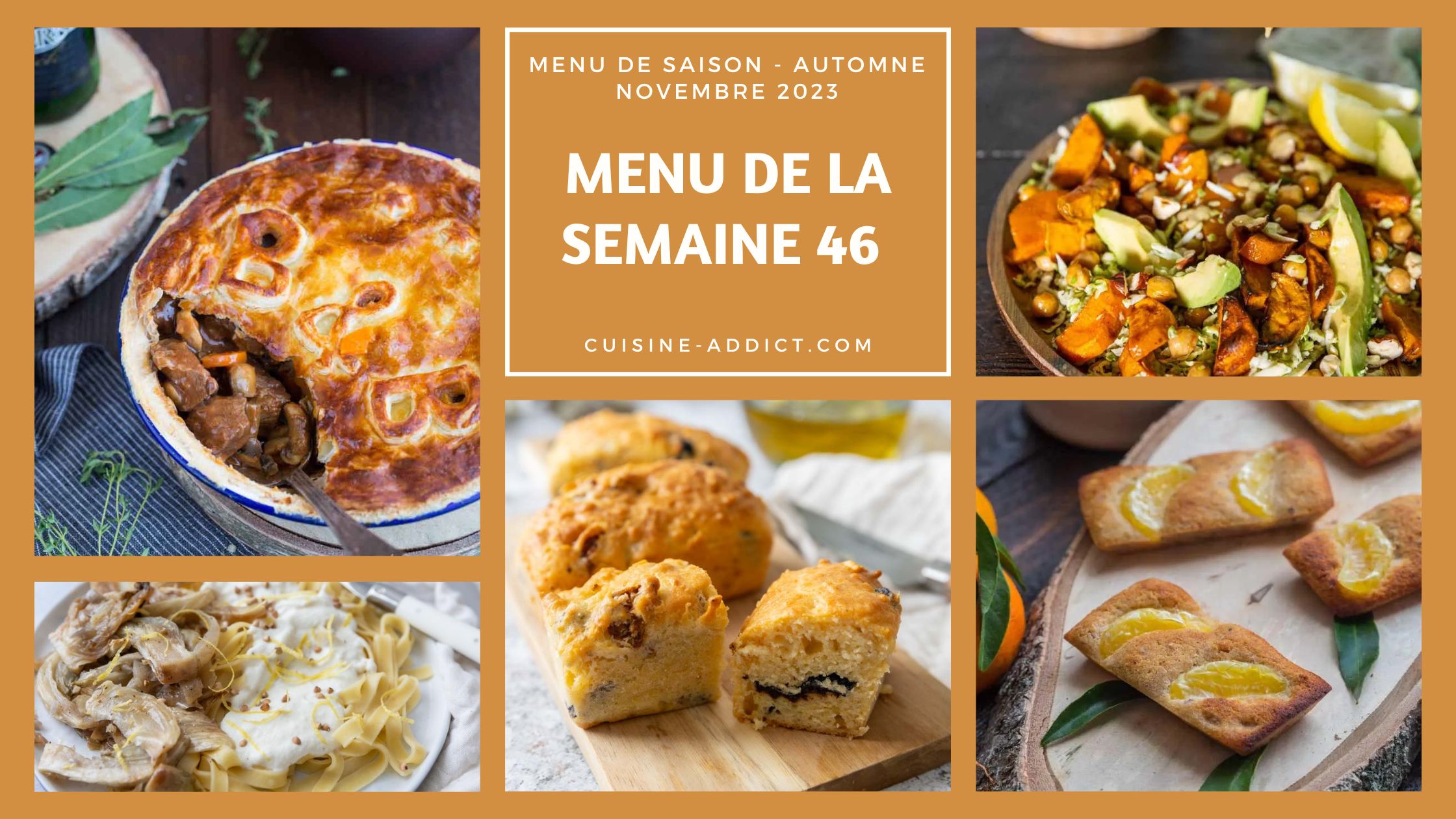 Menu de la semaine 46 - novembre 2023