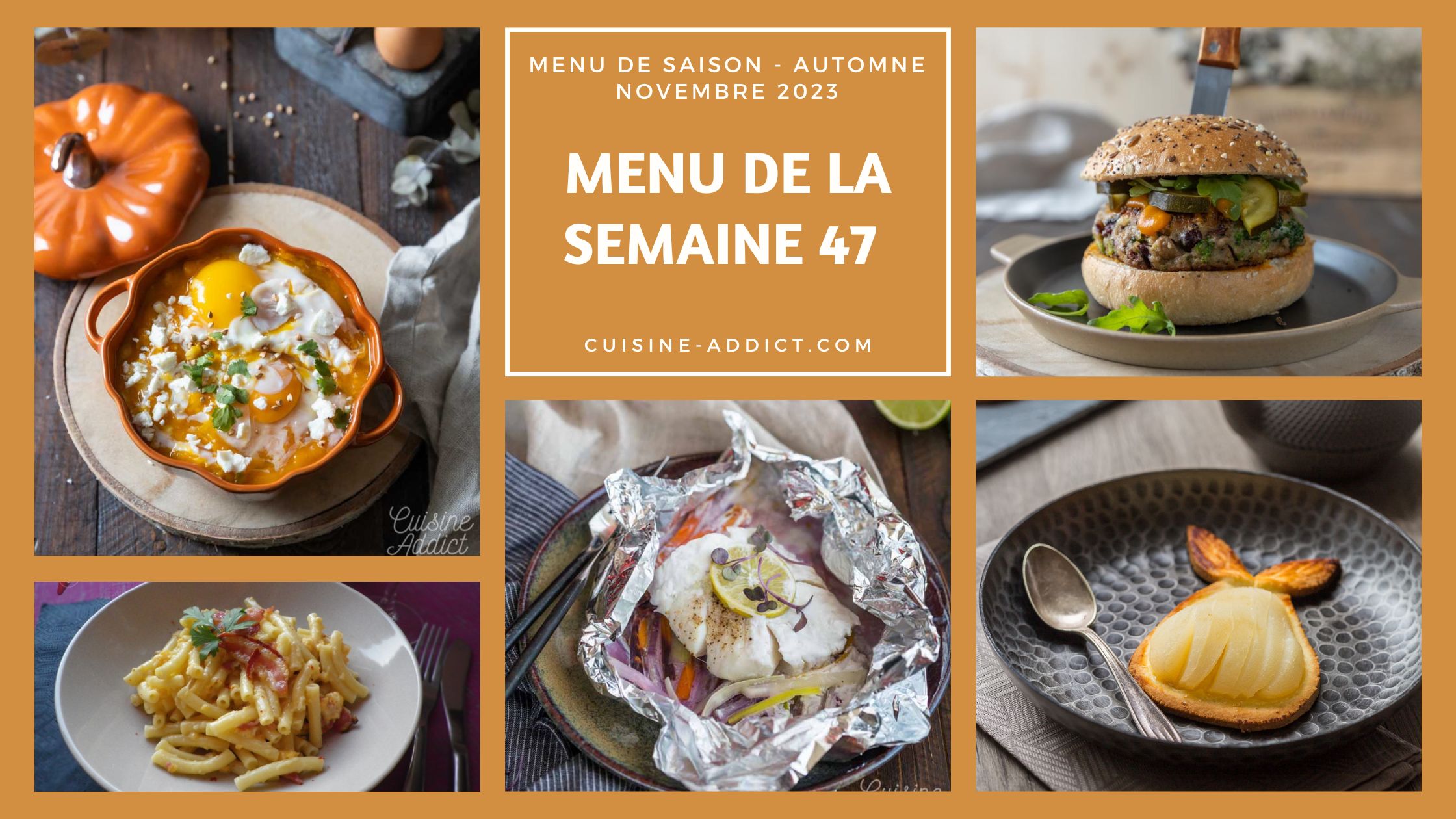 Menu de la semaine 47 - novembre 2023