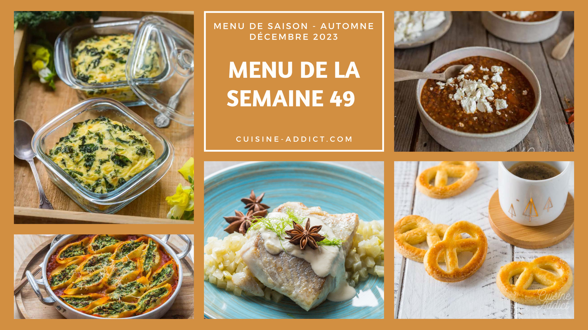 Menu de la semaine 49 - décembre 2023